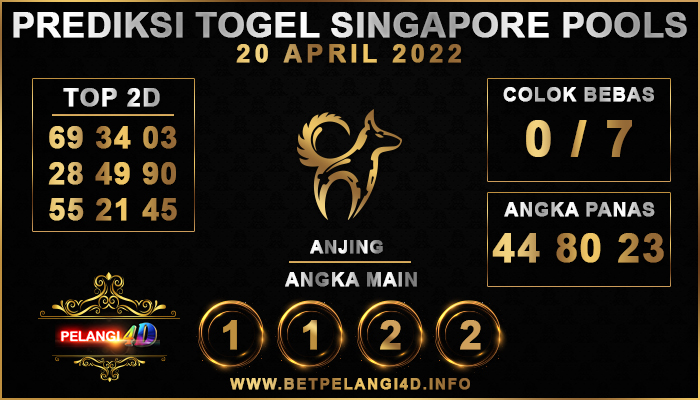 PREDIKSI TOGEL SINGAPORE POOLS 20 APRIL 2022