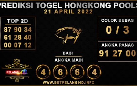 PREDIKSI TOGEL HONGKONG POOLS 21 APRIL 2022