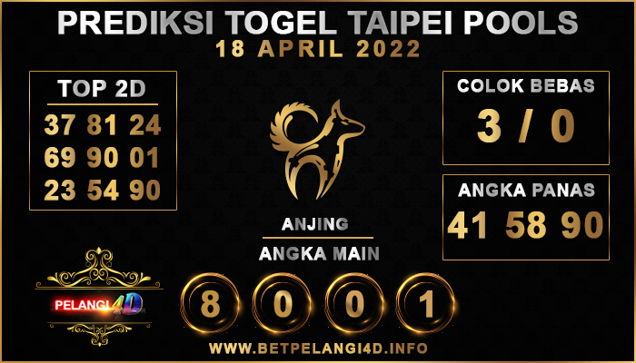 PREDIKSI TOGEL TAIPEI POOLS 18 APRIL 2022