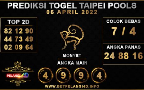 PREDIKSI TOGEL TAIPEI POOLS 06 APRIL 2022