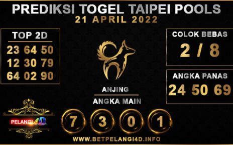 PREDIKSI TOGEL TAIPEI POOLS 21 APRIL 2022