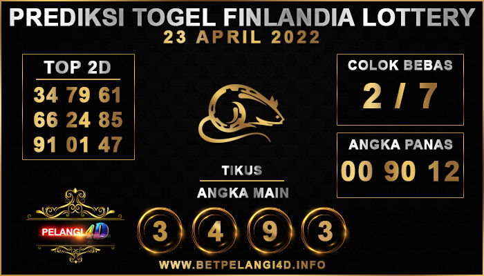 PREDIKSI TOGEL FINLANDIA LOTTERY 23 APRIL 2022