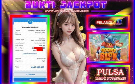 BUKTI JACKPOT KEMENANGAN SLOT PRAGMATIC 13 JULI 2023