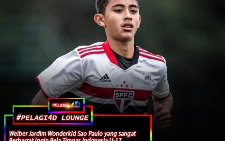 Welber Jardim Wonderkid Sao Paulo yang sangat berhasrat Ingin Bela Timnas Indonesia U-17 untuk gabung TC