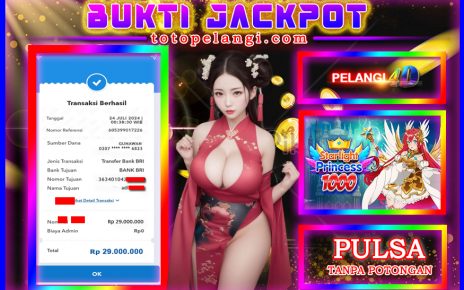 JACKPOT KEMENANGAN GAME SLOT PRAGMATIC 24 JULI 2024