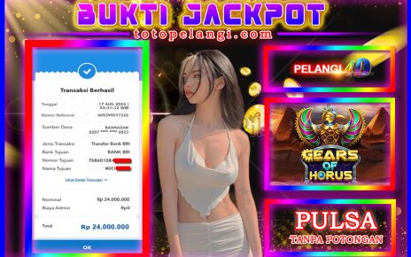 BUKTI JACKPOT GAME SLOT PG SOFT 17 AGUSTUS 2024