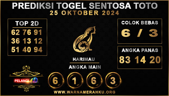 PREDIKSI TOGEL SENTOSA TOTO 25 OKTOBER 2024